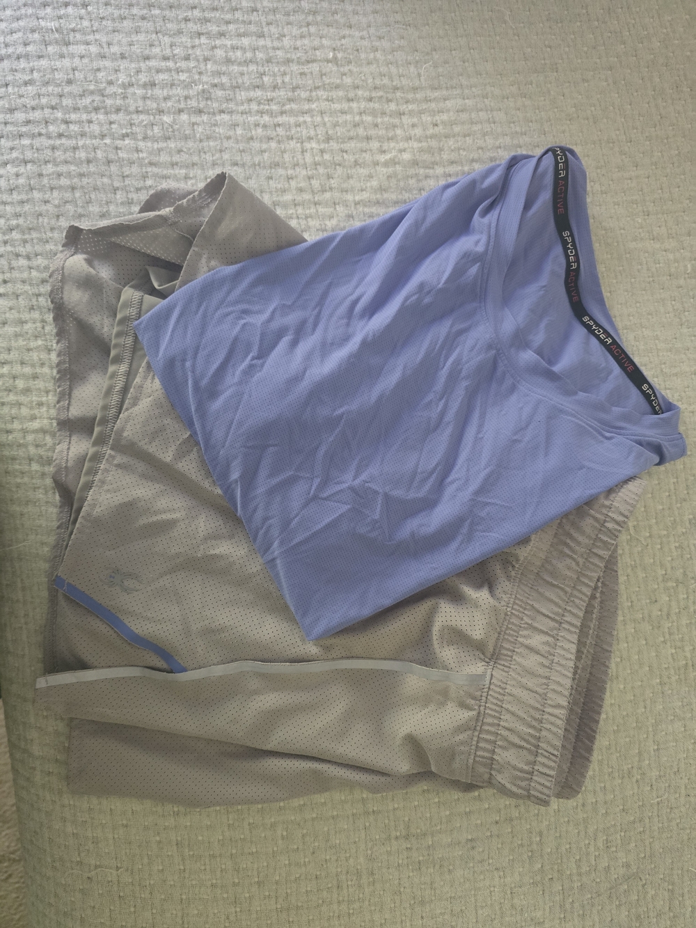 WOMENS  Athletic Top with Gray Mesh Shorts